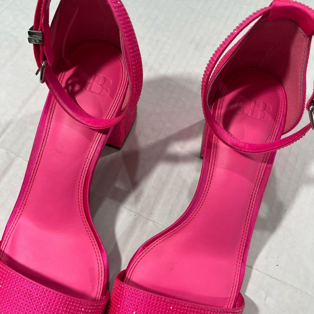 GIANNI BINI BLING OUT RHINESTONE EMBELLISHED HEEL - Picture 7 of 15
